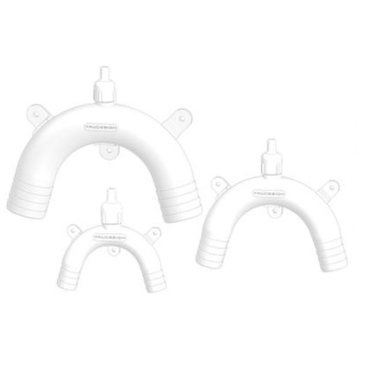 Coude anti-siphon MM Blanc Trudesign | Accessoire WC de bateau à moteur ou voilier de croisière | gamme 3 modèles