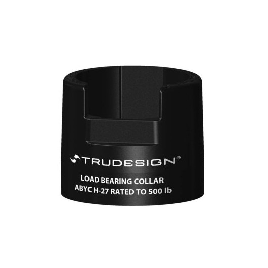 Collier de renfort noir Trudesign | Passe-coque, évent & passe-cloison pour bateau à voile ou moteur | vu face