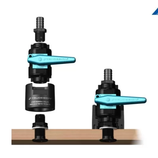 Collier de renfort noir Trudesign | Passe-coque, évent & passe-cloison pour bateau à voile ou moteur | solidité