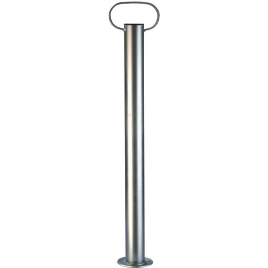 Béquille ø 48 WINTERHOFF pour remorque de bateau et pour caravane vue de côté