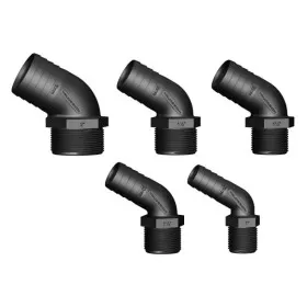 Coude 120° MM fileté cannelé BSP Trudesign | Embout plomberie, raccord & accessoire réservoir bateau