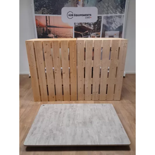 Table Veneto reconditionné 120 - Mobilier de plein air - visuel