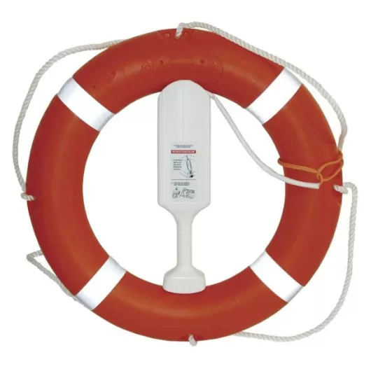 Ligne de jet Can-SB conditionné en container | Accessoire pour bouée couronne de 75 cm de diamètre | Installé sur bouée couronne