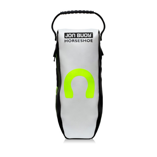 Bouée Fer à Cheval Jon Buoy en sac | Bouée FAC gonflable jaune | Sac blanc