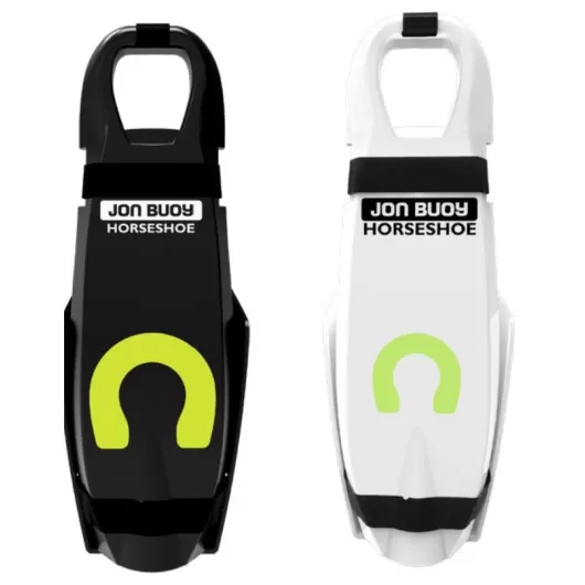 Bouée Fer à Cheval Jon Buoy en container | Bouée FAC gonflable jaune | Container blanc et noir