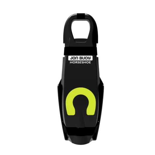 Bouée Fer à Cheval Jon Buoy en container | Bouée FAC gonflable jaune | Container noir