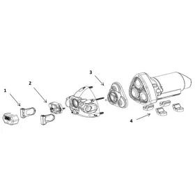 Groupe d'eau Par-Max 2 12V 7,6 L/min 2,4 bar Jabsco | Groupe d'eau & pompe de bateau et camping car avec pressostat