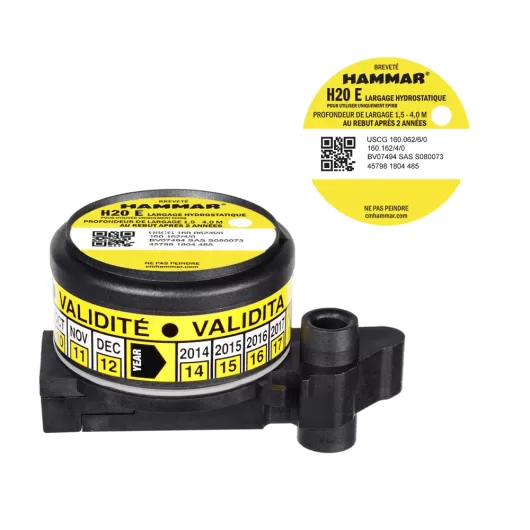 Largueur hydrostatique HAMMAR H20E Balise EPIRB | Equipement d'automatisation de la balise EPIRB