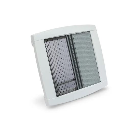 MPK Vison Star M pro 2, lanterneau 40 x 40 pour van et camping-car, vu cadre intérieur avec store et moustiquaire