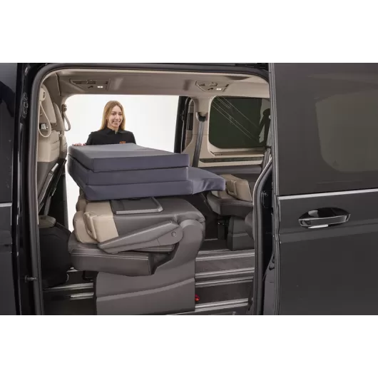 Kit couchage Wallaby II pour VW Multivan de Froli | Matelas et literie pour van avec sièges arrière | Matelias pliable
