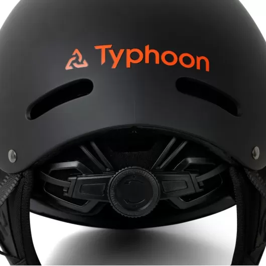 Casque Performance nautique noir Typhoon | Accessoire & protection de sports et activités nautiques | réglage molette