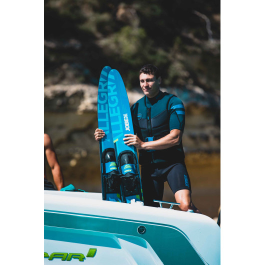 Skis Nautiques Allegre 67" Combo bleu | Combo ski nautique sport de glisse | tout public