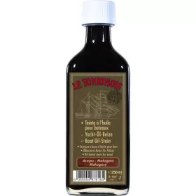 Huile à teinter pour bois Le Tonkinois 250 ml | Teinte acajou