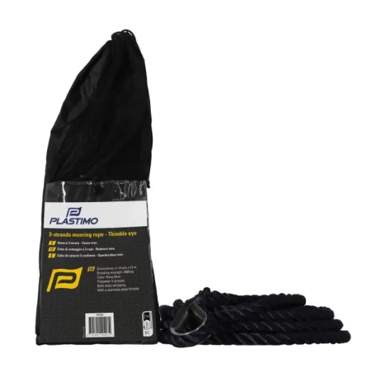 Bosse de mouillage bleue avec épissure et cosse inox Plastimo pour bateau | En sac