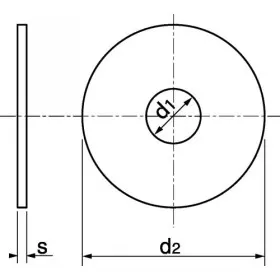 Rondelle plate inox A4 Marinox extra-large pour bateau ou camping-car | Visserie marine acier inoxydable