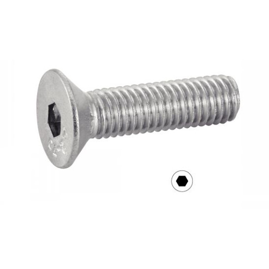 Vis inox A4 Marinox tête fraisé 6 pans 10 mm pour bateau ou camping-car | Visserie marine acier inoxydable