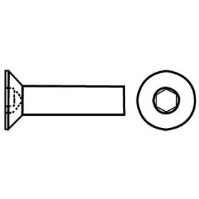 Vis inox A4 Marinox tête fraisé 6 pans 12 mm pour bateau ou camping-car | Visserie marine acier inoxydable