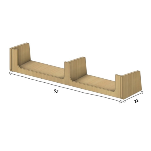 Meuble haut Simple Vans | Aménagement bois prémonté pour van et fourgon | dimensions
