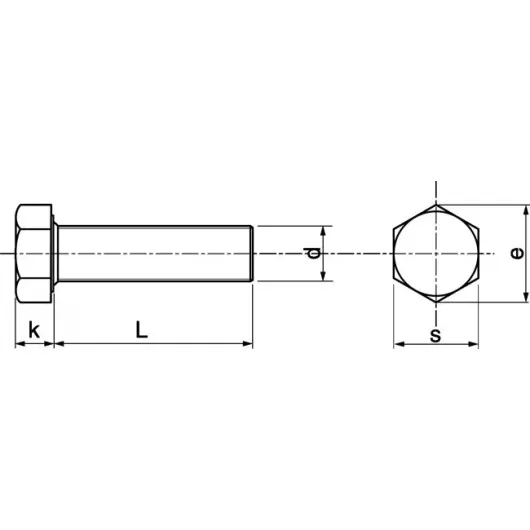 Vis inox A4 Marinox tête hexagonale 16 mm pour bateau ou camping-car | Visserie marine acier inoxydable | Dimensions