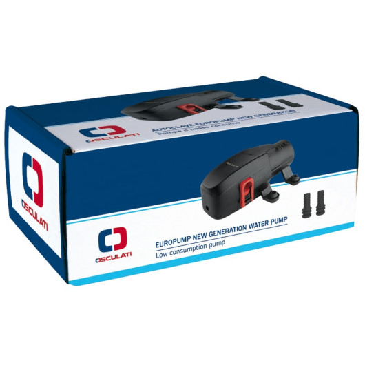 Europump 5,6 L/min 12V Osculati | pompe à eau à pressostat pour bateau et van aménagé | emballage