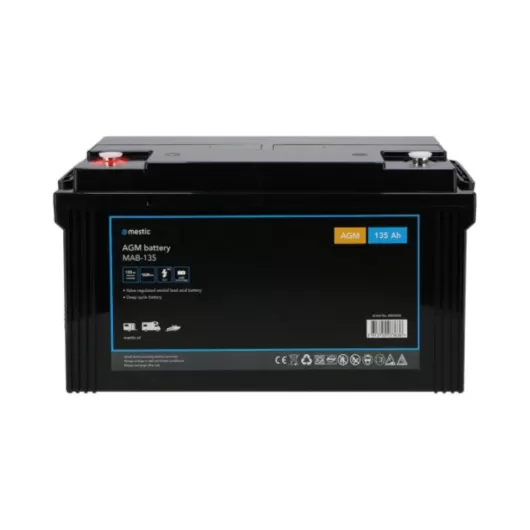 Batterie AGM 12V 135 Ah Mestic pour van, fourgon aménagé, camping-car et bateau
