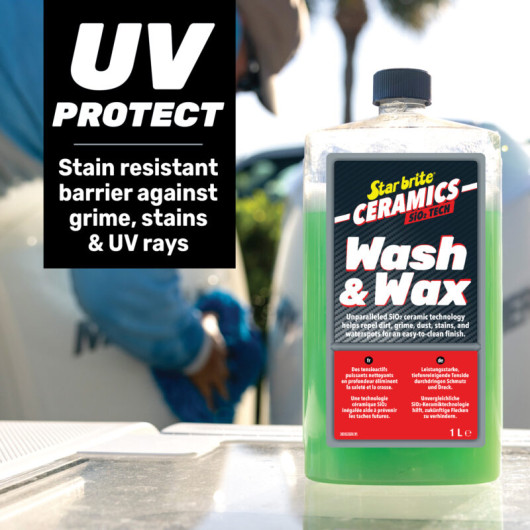 Céramique Wash & Wax Star Brite | Polish, cire, lustrant & wax bateau ou carrosserie de camping car | protection maximale
