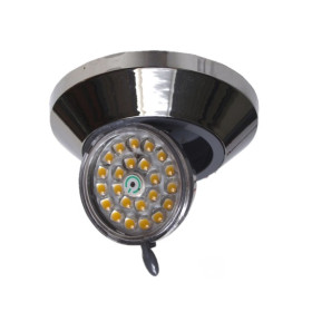 Spot LED orientable chrome 12V 4000K dimatec | Éclairage camping-car & van, bateau et tiny house