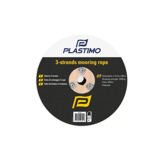 Bosse de mouillage PLASTIMO 3 torons bleu | Amarre pour voilier et vedette | Tourets