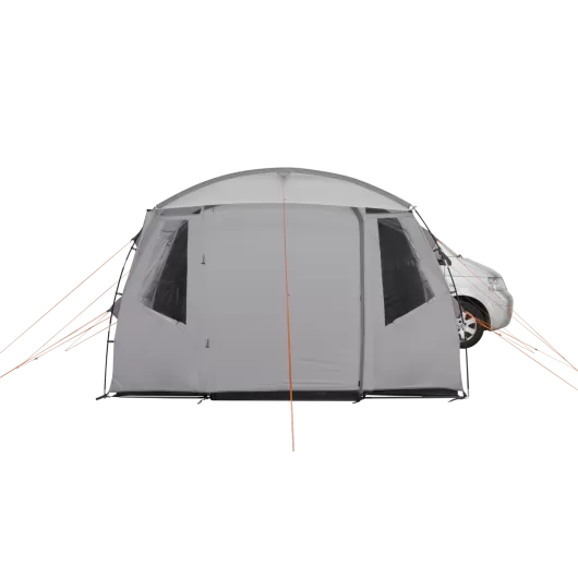 Reine auvent fourgon Easy Camp| extensions latérale van aménagé tente pour minivan | vue de face porte fermée