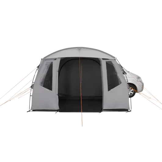 Reine auvent fourgon Easy Camp| extensions latérale van aménagé tente pour minivan | vue de face porte ouverte