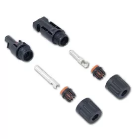 Paire de connecteur MC4 GES - Connection pour panneau photovoltaïque pour van, fourgon, camping-car et bateau