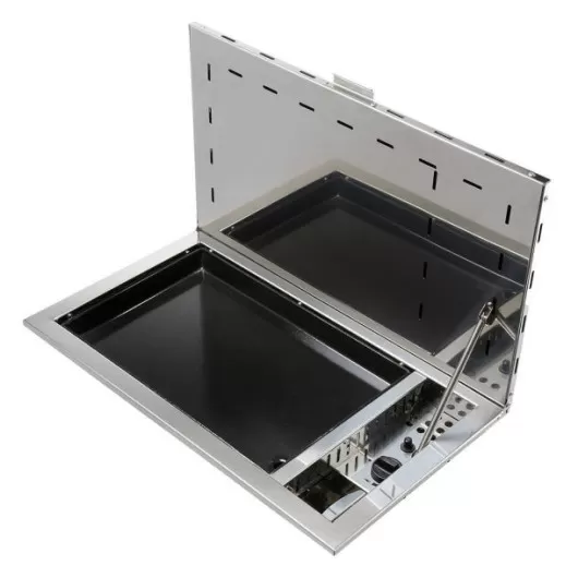 Plancha gaz avec couvercle Antigua ENO | Barbecue & plancha bateau à voile ou catamaran de croisière | avec capot