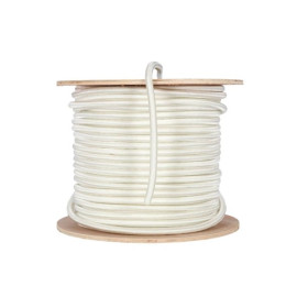 Sandow blanc Plastimo caoutchouc et tresse polyester | Sandow au mètre pour bateau ou van aménagé