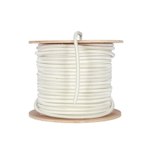 Sandow blanc Plastimo caoutchouc et tresse polyester | Sandow au mètre pour bateau ou van aménagé