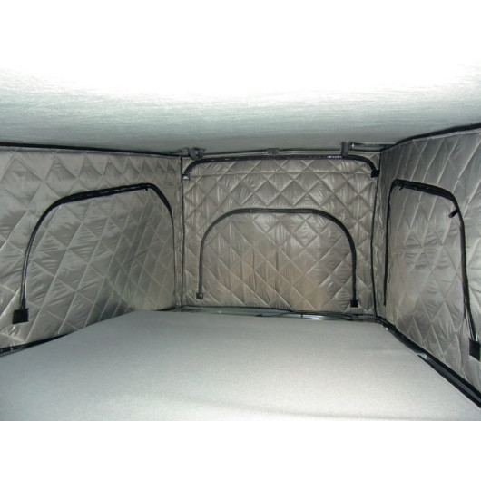 Isolation intérieure toit relevable REIMO pour VW T5 / T6 - isolation à velcro pour les réhausses REIMO