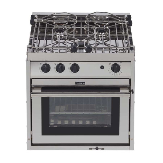 Gazinière 3 feux four sur cardan Force10 | Cuisinière & four pour bateau à voile, à moteur, catamaran | Haute qualité