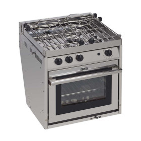 Gazinière 3 feux four sur cardan Force10 | Cuisinière & four pour bateau à voile, à moteur, catamaran | Haute qualité