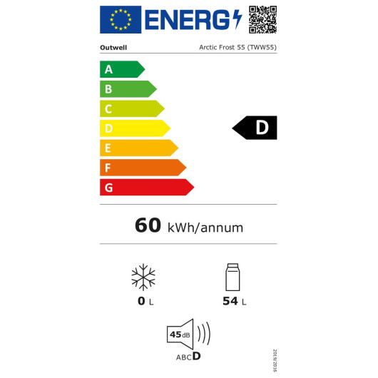 Artic Frost 55 - glacière à compression - énergie