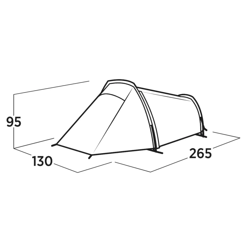 Tente De Trekking JustCamp Fargo 1 – 1-2 Pers., 2,7kg, Compacte Et Facile à Monter