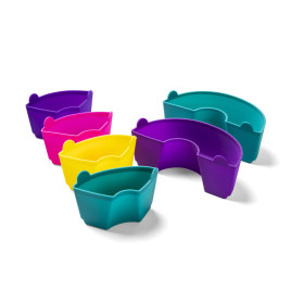 Set 6 moules - accessoires en silicone - coloris