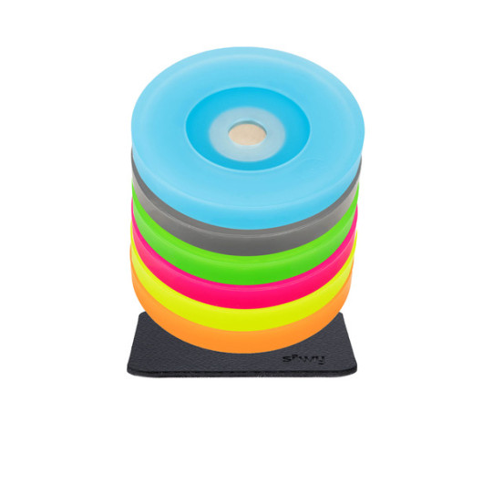 Lot de coques magnétiques - accessoires pour verres à pied - multicolore
