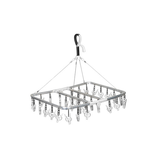 Séchoir Polli - accessoire compact pour espaces restreints - déplié