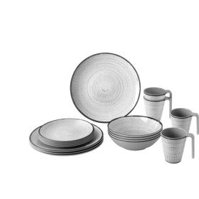 BRUNNER Set de vaisselle Tivoli 16 pièces Vaisselle Tivoli - set en mélamine - visuel