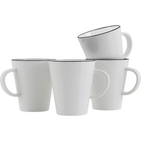 Lot mugs Gimex - vaisselle en mélamine - noir