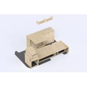 SIMPLE VANS Kit meuble Nomad | Universel - aménagé pour fourgon 