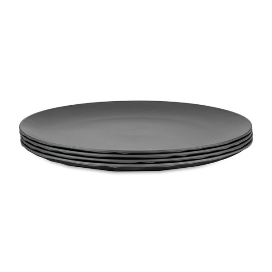 Assiettes plates Ø 26 cm - vaisselle sans mélamine - anthracite