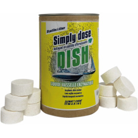 Simply Dish Matt Chem Liquide vaisselle | Nettoyant en pastilles effervescentes | Gamme Marine
