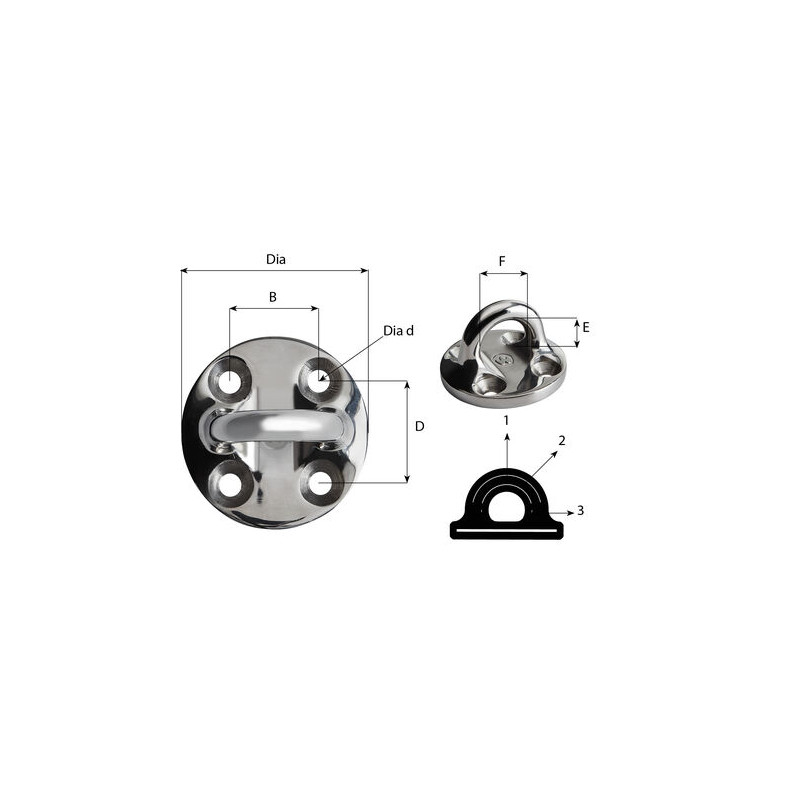 Cadène ronde inox Wichard | Cadène & pontet accastillage bateau à voile ...