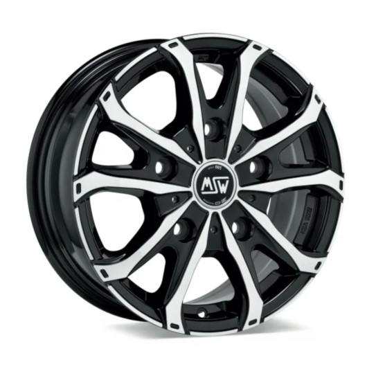 MSW 48Van  Jantes 16" 5x118 gloss black full polished