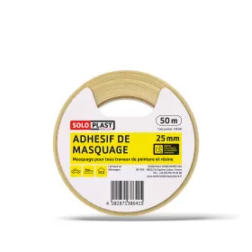 Rouleau adhésif de 50 m Soloplast pour le masquage | Travaux de masquage et de délimitation | 19 mm